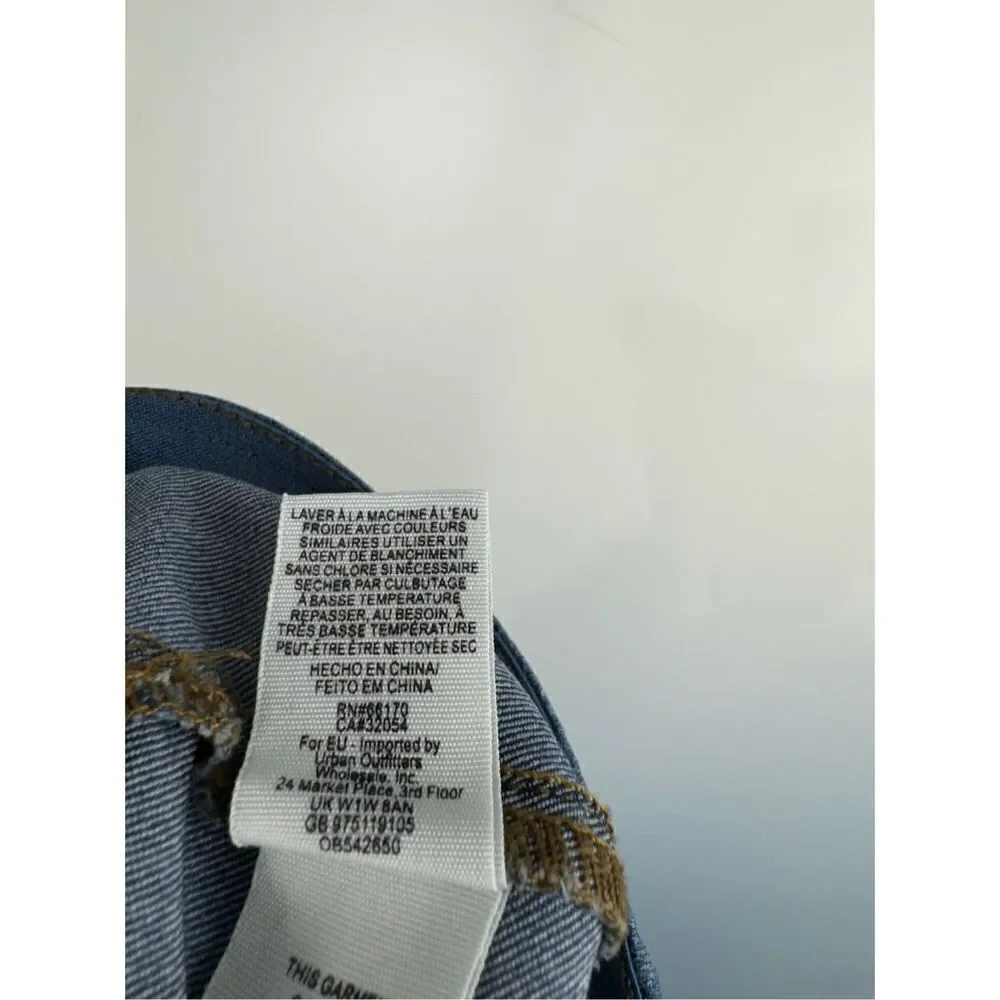 Free People Women's Blue We The Free Penny Pull-On Flare Jeans Size 30